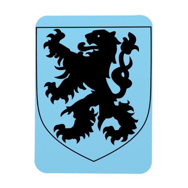 Íman Brasão de Armas da Flandres (Vertical)
