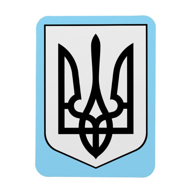 Íman Brasão de armas da Ucrânia (Vertical)