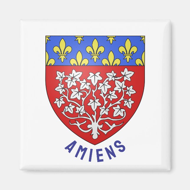 Íman Brasão de armas de Amiens, França (Frente)