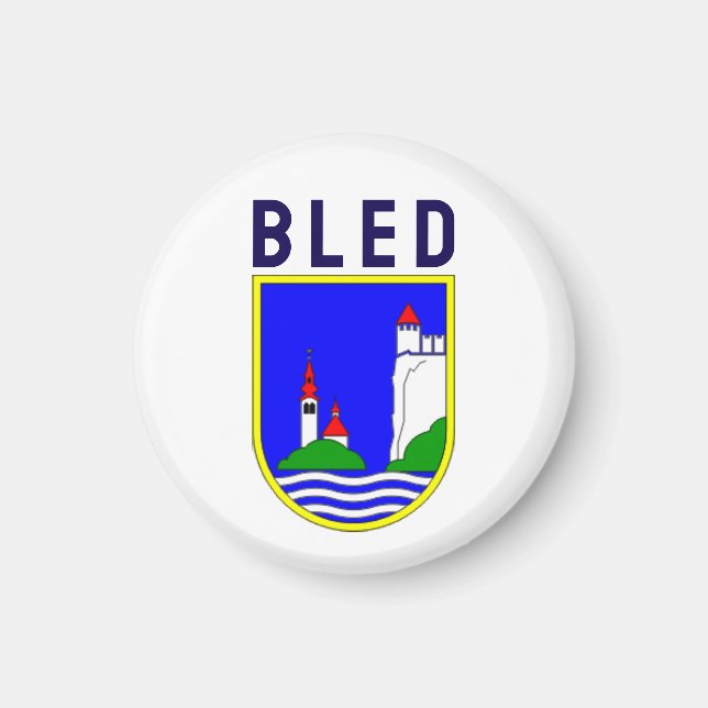 Íman Brasão de armas de Bled, Eslovênia (Frente)