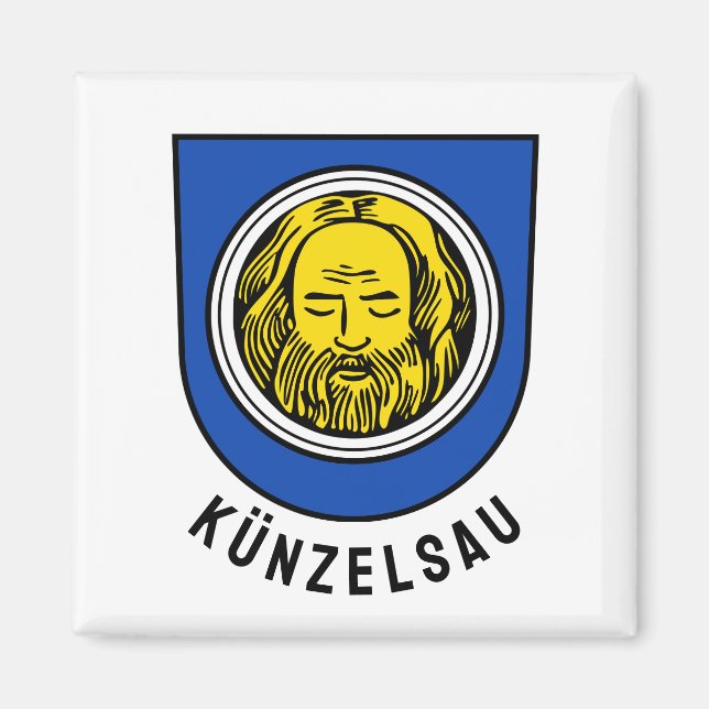 Íman Brasão de armas de Künzelsau, Alemanha (Frente)