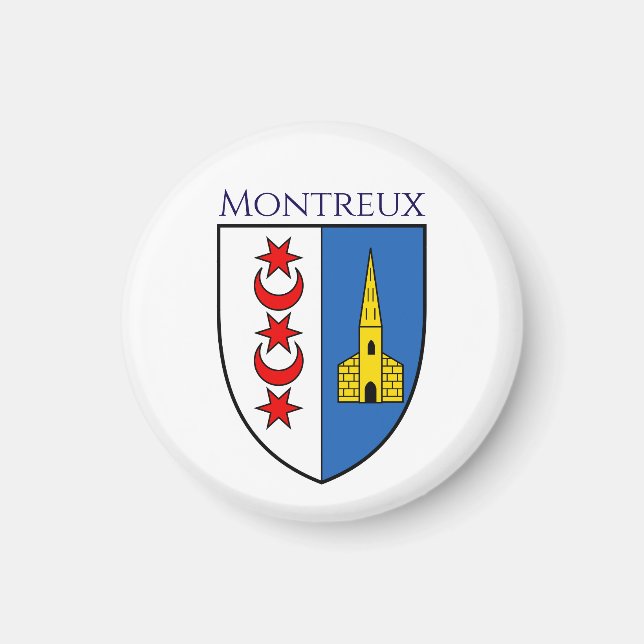 Íman Brasão de armas de Montreux, Suíça (Frente)