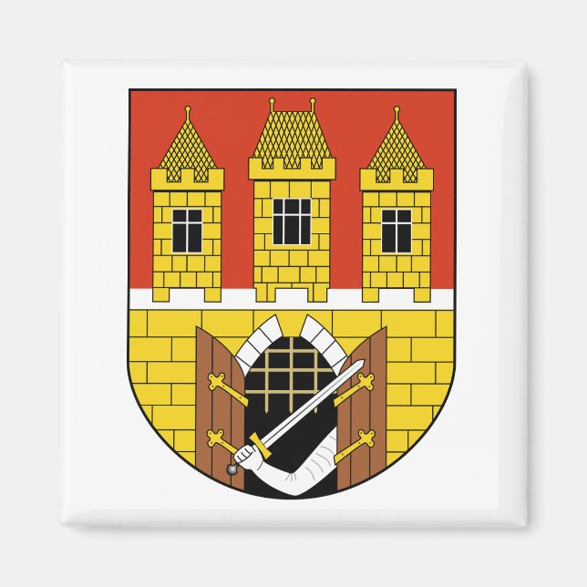 Íman Brasão de armas de Praga, República Tcheca (Frente)