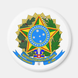Íman brasão de armas do país brasil símbolo emblema est