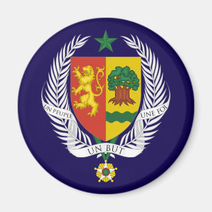 Íman brasão de armas do país senegal símbolo emblema ba