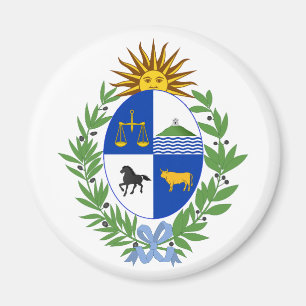 Íman Brasão de armas do Uruguai símbolo emblema bandeir