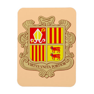 Íman Brasão de Armas Histórico Co-Principado de Andorra