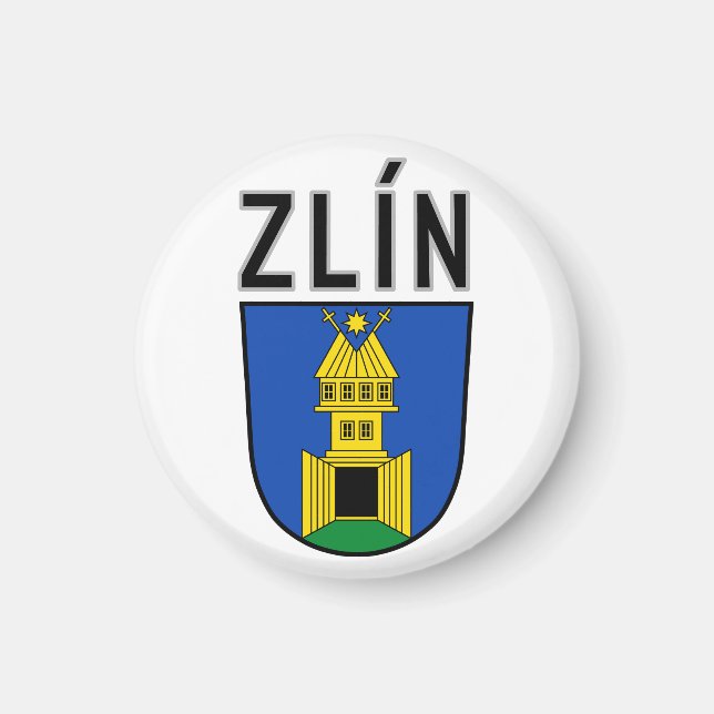 Íman Brasão de Zlín, República Tcheca (Frente)