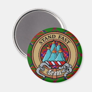 Íman Brasão do Clã Grant sobre Tartan