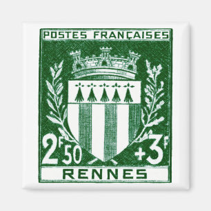 Íman Brasão Rennes do vintage, France