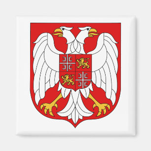 Íman Brasão Serbia & símbolo do oficial de Montenegro