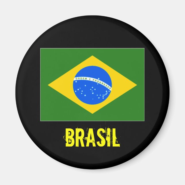 Íman Brasil (preto) (Frente)