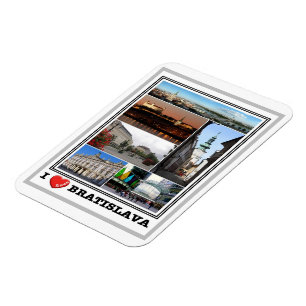 Íman Bratislava - Eu Amo - Eslováquia - Magnet