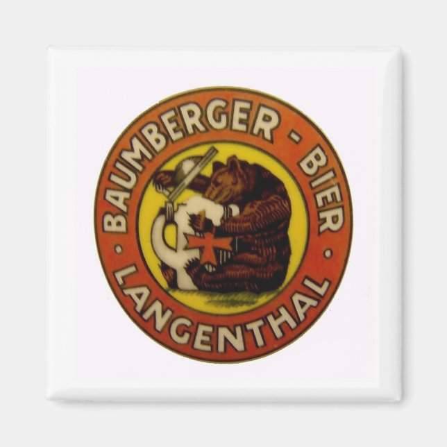 Íman Brauerei Baumberger Langenthal Magnet (Frente)