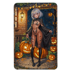 Íman Brave Halloween Menina ou Truque ou Gosto Pintura