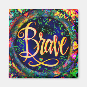 Íman "Brave" Inspirivity ONE WORD Magnet