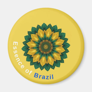 Íman Brazil Banana Leaf Mandala - Essence of Brazil Key