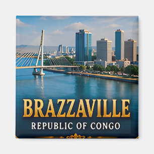 Íman Brazzaville Rio Congo e Vibrante Vida Urbana
