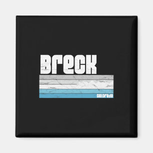 Íman Breckenridge Colorado Retro Breck Co Skiing Snowbo