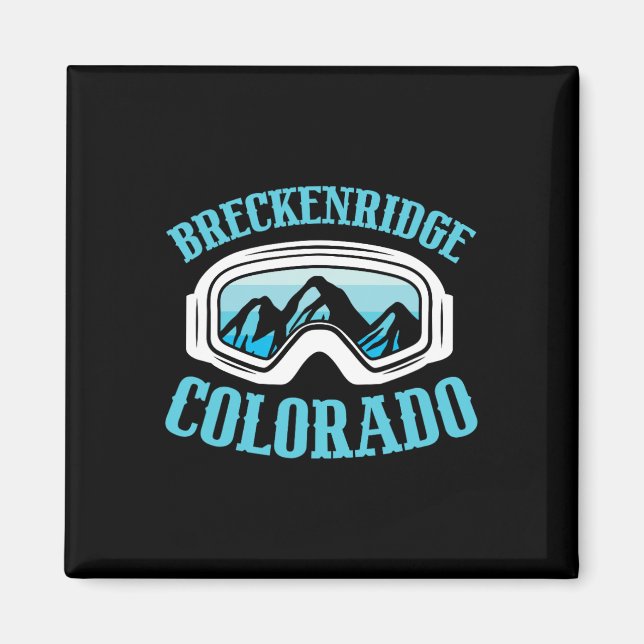 Íman Breckenridge Colorado Ski Mountain Skiier (Frente)