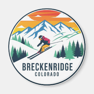 Íman Breckenridge Colorado Skiing Skier Viagem