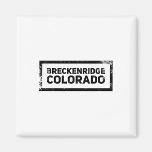 Íman Breckenridge Colorado Vintage Mountain SkiLogo