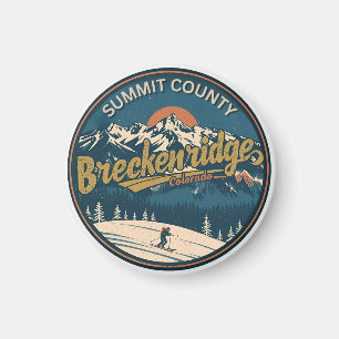 Íman Breckenridge vintage Colorado Montanha Rochosa