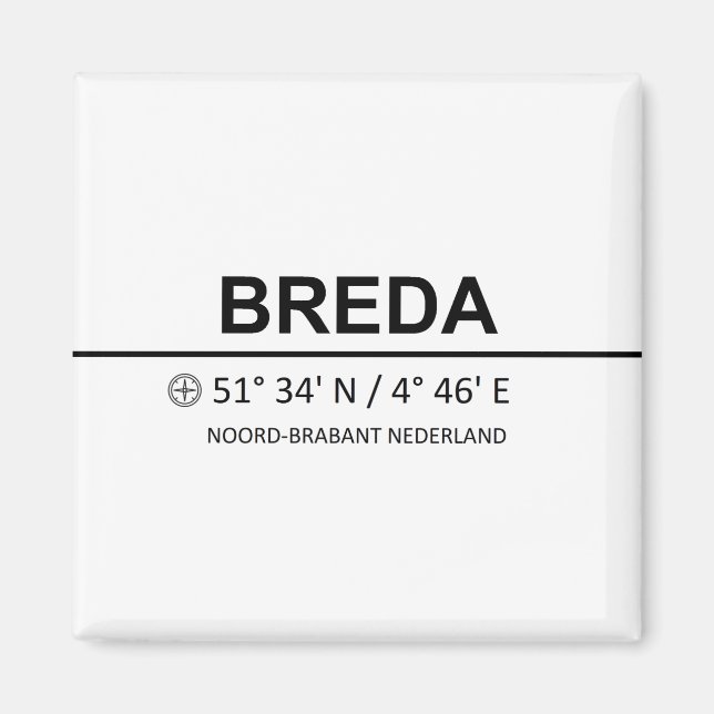 Íman Breda Coordinaten - Breda Coordinates (Frente)