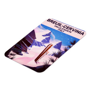 Íman Breuil-Cervinia, d'Aosta de Valle, Italia, poster