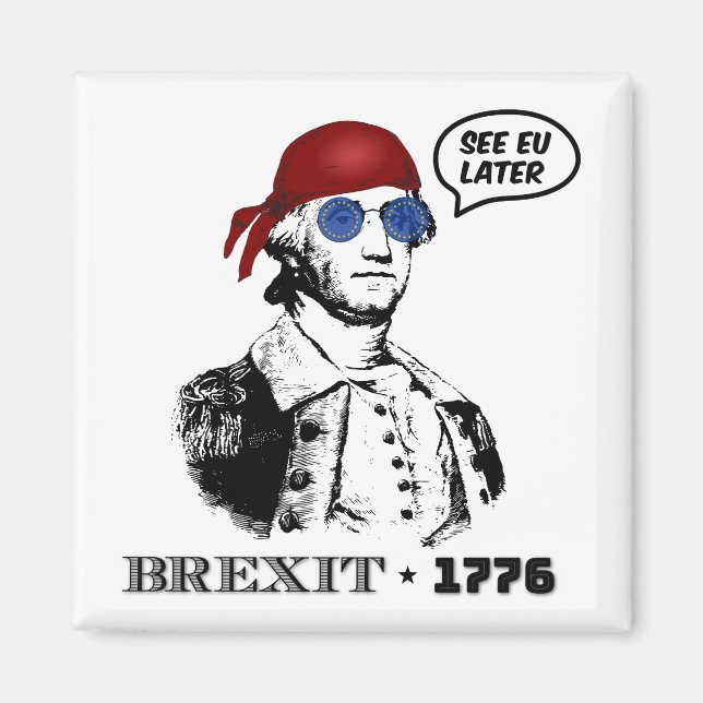 Íman Brexit 1776 George Washington Óculos de Sol Cool (Frente)