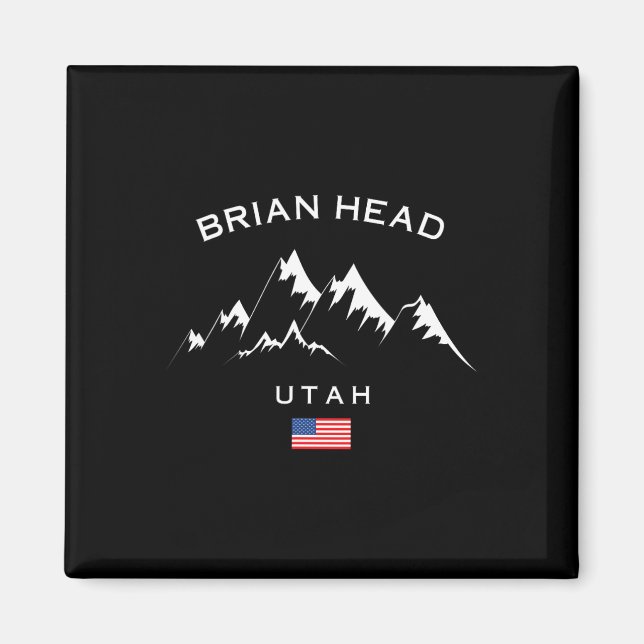 Íman Brian Head Ski Resort Rocky Mountain Skive Souve (Frente)