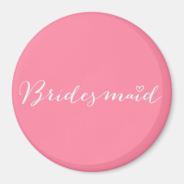 Íman Bridesmaid - ímã de bridesmaid personalizado (Frente)