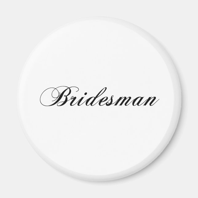 Íman Bridesman (Frente)