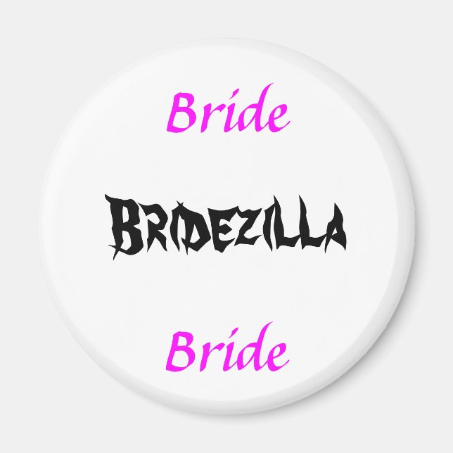 Íman Bridezilla Bride (Frente)