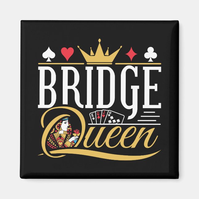 Íman Bridge Queen Card Women (Frente)