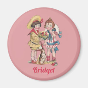 Íman BRIDGET ~ Cartão VINTAR ~ Crianças Óculos Rabbit ~