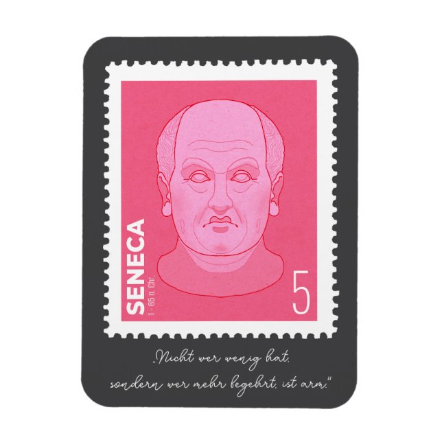 Íman Briefmarke Seneca -   (Vertical)