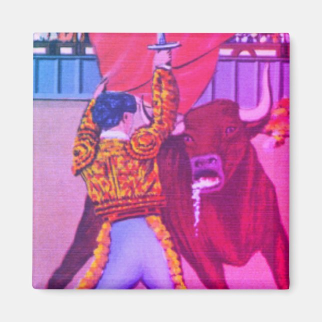 Íman Bright Matador Entra Multidão com Bull (Frente)