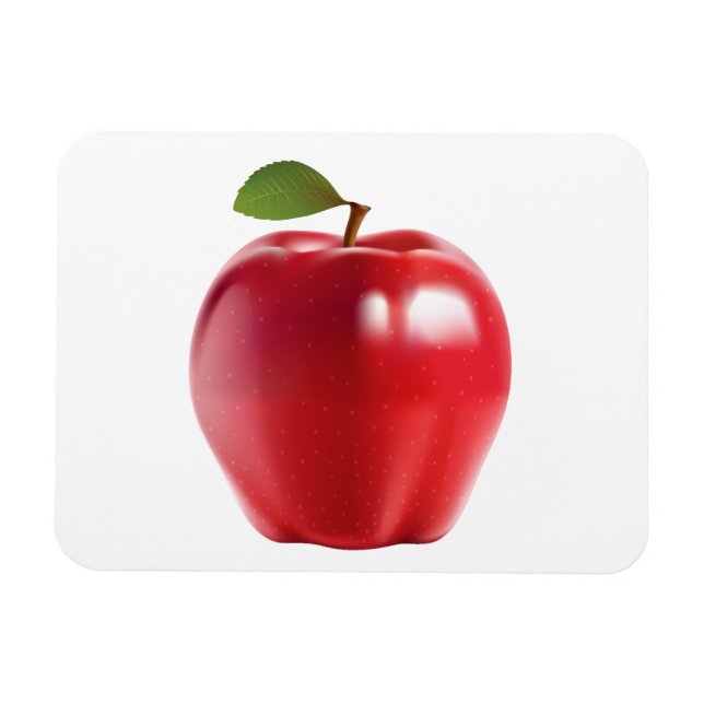 Íman Bright Red Juicy Deliciosa Apple (Horizontal)