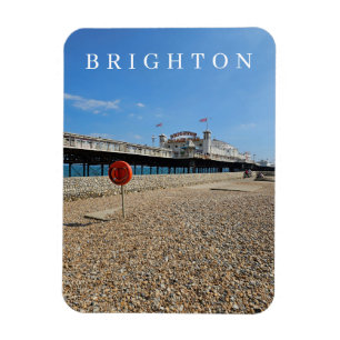 Íman Brighton Beach e imã de geladeira de visão de píer