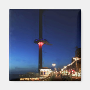 Íman Brighton British Airways i360 à noite