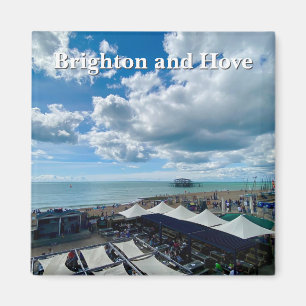 Íman Brighton e Hove Beach no verão