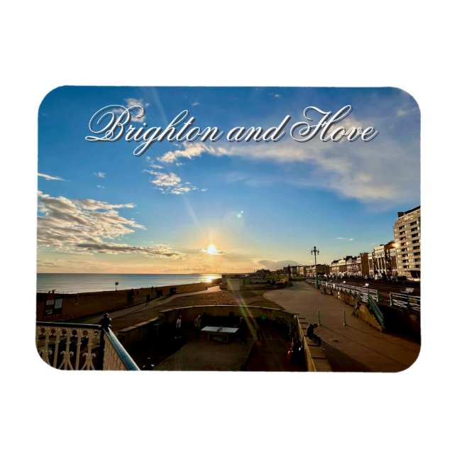 Íman Brighton e Hove Seafront Sunset Foto (Horizontal)