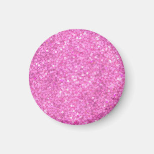 Íman Brilho de Lantejoulas Rosa