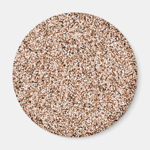 Íman Brilho Dourado cor-de-rosa do falso