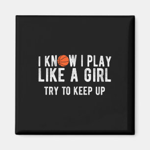 Íman Brincadeira De Basquete Como Uma Bola De Menina