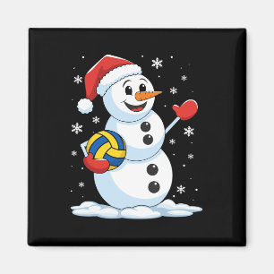 Íman Brincadeira de Voleibol Snowman Jogada de Voleibol