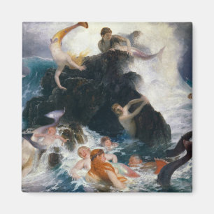 Íman Brincadeira dos Nereides, 1886, por Arnold Bocklin