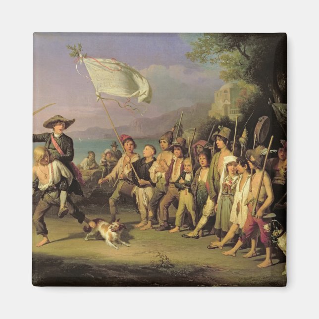 Íman Brincando com Soldados, Revolução Romana de 1848 (Frente)