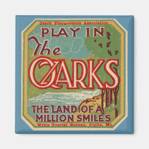 Íman Brincar na terra OZARKS de um milhão de sorrisos